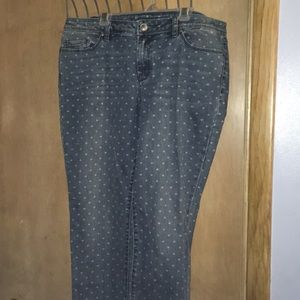 Polka dot jeans